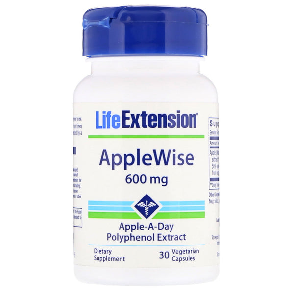 Life Extension, AppleWise, 600 mg, 30 Vegetarian Capsules - The Supplement Shop