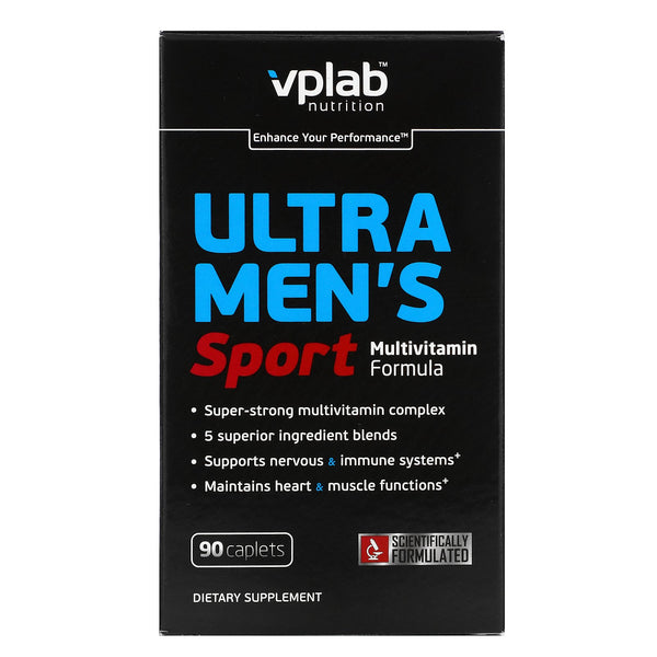 Vplab, Ultra Men’s Sport Multivitamin Formula, 90 Caplets - The Supplement Shop