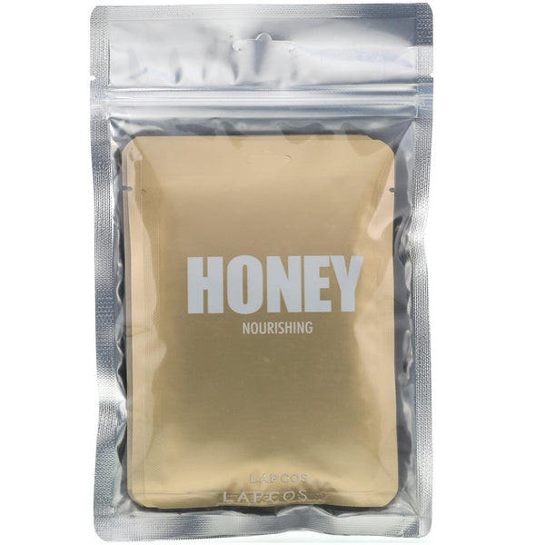 Lapcos, Daily Skin Mask Honey, Nourishing, 5 Sheets, 0.91 fl oz (27 ml) Each - The Supplement Shop