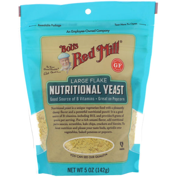 Bob's Red Mill, Large Flake Nutritional Yeast, Gluten Free, 5 oz (142 g) - The Supplement Shop