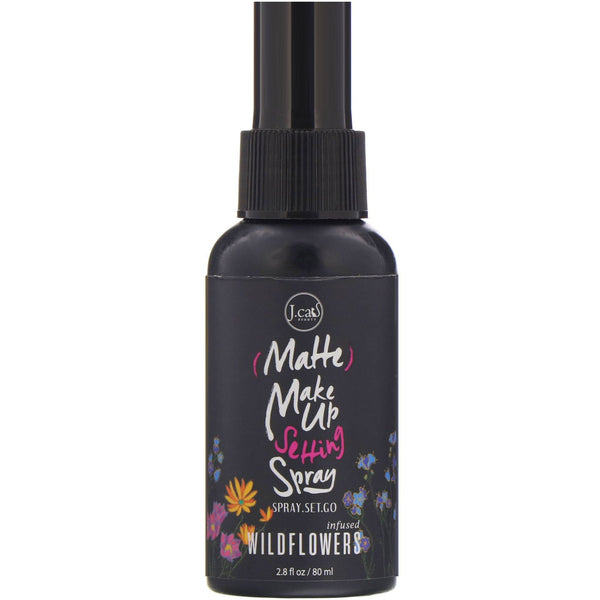 J.Cat Beauty, Matte Make Up Setting Spray, SS101 Wildflowers, 2.8 fl oz (80 ml) - The Supplement Shop