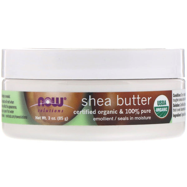 Now Foods, Solutions, Organic Shea Butter, 3 oz (85 g) - The Supplement Shop