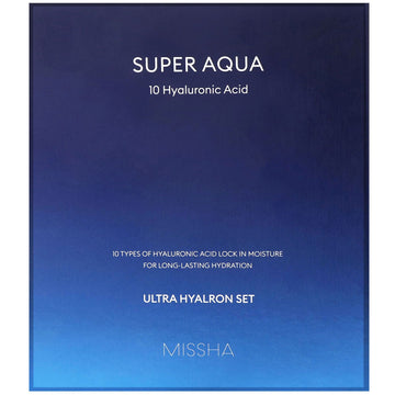 Missha, Super Aqua, Ultra Hyalron Set, 4 Pieces