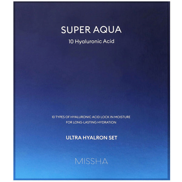 Missha, Super Aqua, Ultra Hyalron Set, 4 Pieces - The Supplement Shop