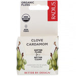 RADIUS, Organic Floss, Clove Cardamom, 55 yds (50 m) - The Supplement Shop
