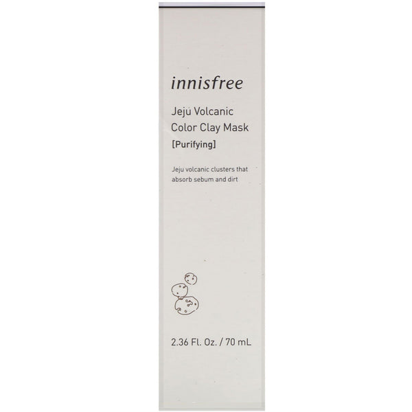 Innisfree, Jeju Volcanic Color Clay Mask, Purifying, 2.36 fl oz (70 ml) - The Supplement Shop