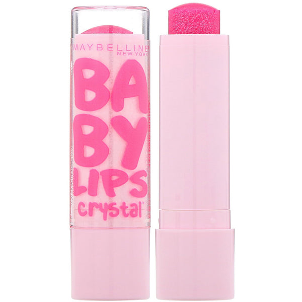 Maybelline, Baby Lips Crystal, Moisturizing Lip Balm, 140 Pink Quartz, 0.15 oz (4.4 g) - The Supplement Shop