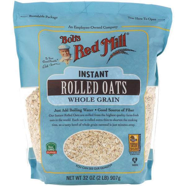 Bob's Red Mill, Instant Rolled Oats, Whole Grain, 32 oz (907 g) - The Supplement Shop