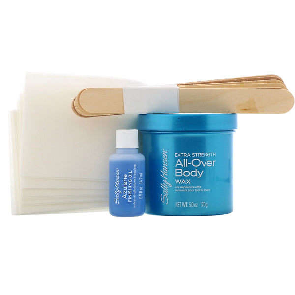 Sally Hansen, Extra Strength All-Over Body Wax Hair Kit, 1 Kit - The Supplement Shop