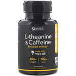 Sports Research, L-Theanine & Caffeine with MCT Oil, 60 Softgels - The Supplement Shop