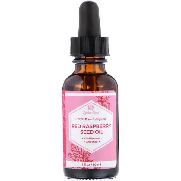 Leven Rose, 100% Pure & Organic, Red Raspberry Seed Oil, 1 fl oz (30 ml) - The Supplement Shop