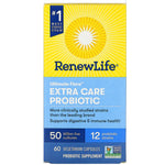 Renew Life, Ultimate Flora, Extra Care Probiotic, 50 Billion Live Cultures, 60 Vegetarian Capsules - The Supplement Shop