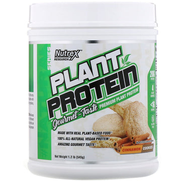 Nutrex Research, Natural Series, Plant Protein, Cinnamon Cookies, 1.2 lb (545 g)