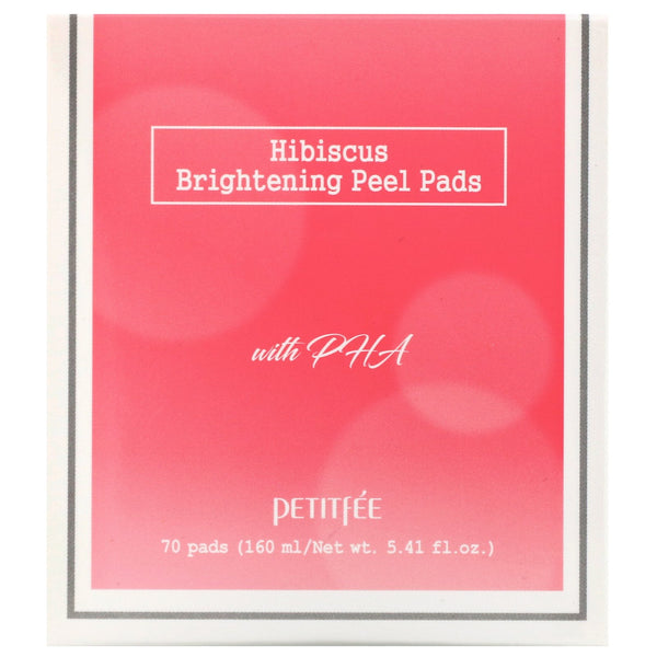 Petitfee, Hibiscus, Brightening Peel Pads, 70 Pads, 5.41 fl.oz (160 ml) - The Supplement Shop
