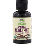 Now Foods, Real Food, Organic Monk Fruit, Liquid Sweetener, Vanilla, 1.8 fl oz (53 ml) - The Supplement Shop