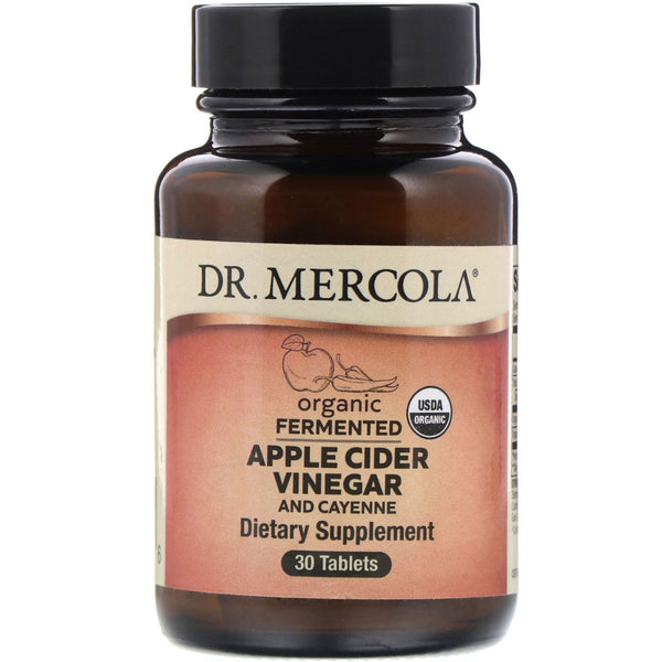 Dr. Mercola, Organic Fermented Apple Cider Vinegar and Cayenne, 30 Tablets - The Supplement Shop