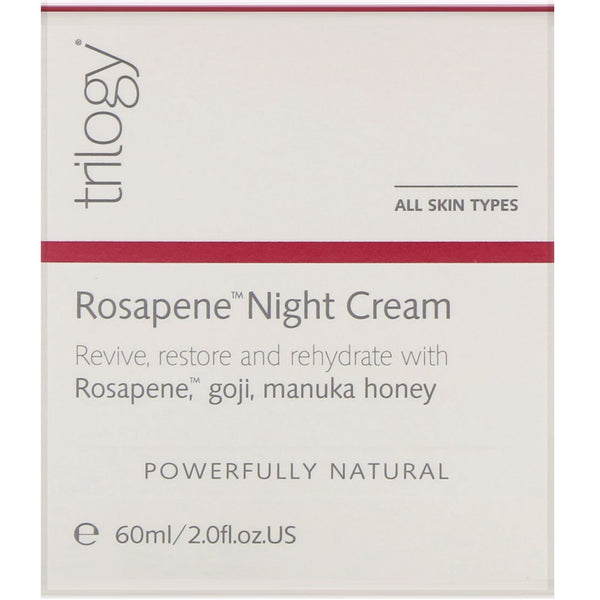 Trilogy, Rosapene Night Cream, 2 fl oz (60 ml) - The Supplement Shop