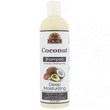 Okay Pure Naturals, Deep Moisturizing Shampoo, Coconut, 12 fl oz (355 ml)