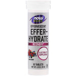 Now Foods, Sports, Effer-Hydrate, Mixed Berry, 10 Tablets, 1.8 oz (51 g) - The Supplement Shop