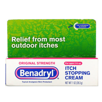 Benadryl, Original Strength, Itch Stopping Cream, Ages 2+, 1 oz (28.3 g)