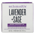 Schmidt's, Natural Deodorant Jar, Lavender + Sage, 2 oz (56.7 g) - The Supplement Shop