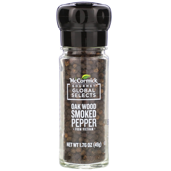 McCormick Gourmet Global Selects, Oak Wood Smoked Pepper From Vietnam, 1.76 oz (49 g) - The Supplement Shop