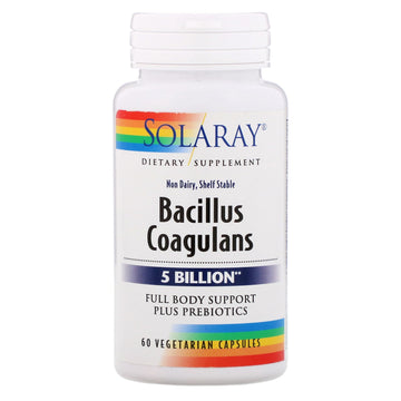 Solaray, Bacillus Coagulans, 5 Billion,  60 Vegetarian Capsules