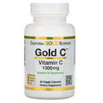 California Gold Nutrition, Gold C, Vitamin C, 1,000 mg, 60 Veggie Capsules - The Supplement Shop