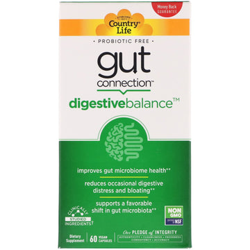 Country Life, Gut Connection® Digestive Balance™, 60 Vegan Capsules