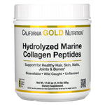 California Gold Nutrition, Hydrolyzed Marine Collagen Peptides, Unflavored, 17.64 oz (500 g) - The Supplement Shop