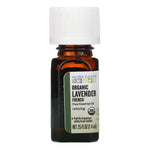 Aura Cacia, Pure Essential Oil, Organic French Lavender, .25 fl oz (7.4 ml) - The Supplement Shop