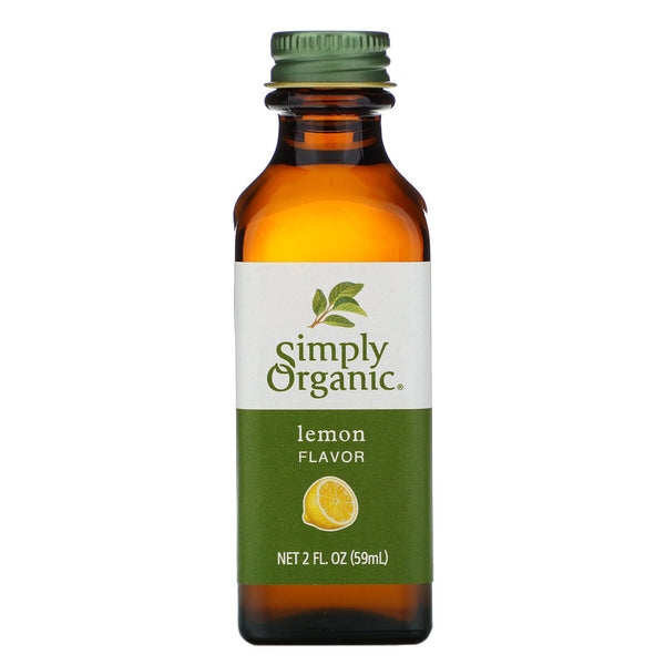 Simply Organic, Lemon Flavor, 2 fl oz (59 ml) - The Supplement Shop