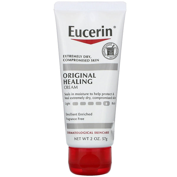 Eucerin, Original Healing, Creme for Very Dry Sensitive Skin, Fragrance Free, 2 oz (57 g) - The Supplement Shop