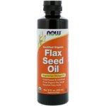 Now Foods, Certified Organic, Flax Seed Oil, 12 fl oz (355 ml) - The Supplement Shop