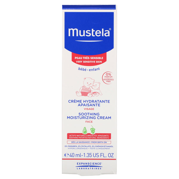 Mustela, Baby, Soothing Moisturizing Face Cream, 1.35 fl oz (40 ml) - The Supplement Shop