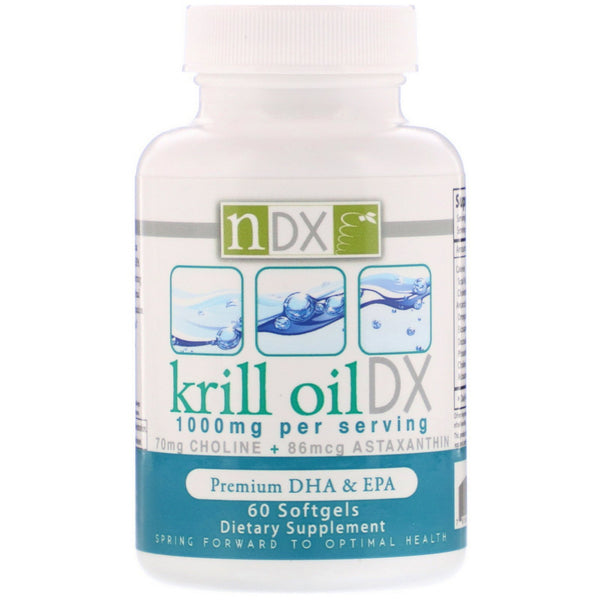 Natural Dynamix (NDX), Krill Oil DX, 1000 mg, 60 Softgels - The Supplement Shop