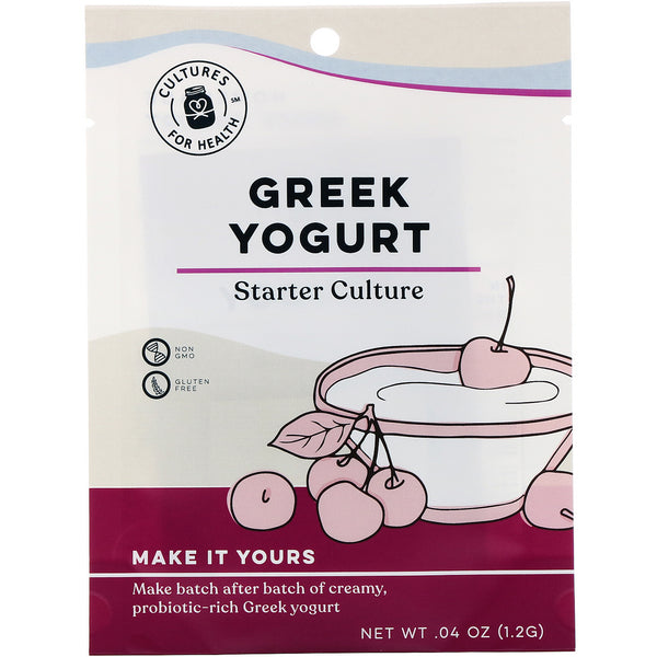Cultures for Health, Greek Yogurt, 2 Packets, .04 oz (1.2 g) - The Supplement Shop