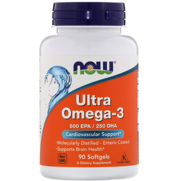 Now Foods, Ultra Omega-3, 500 EPA/250 DHA, 90 Softgels