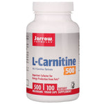 Jarrow Formulas, L-Carnitine 500, 500 mg, 100 Veggie Caps - The Supplement Shop