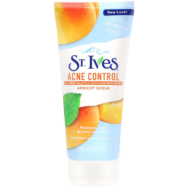 St. Ives, Apricot Scrub, Acne Control, 6 oz (170 g) - The Supplement Shop
