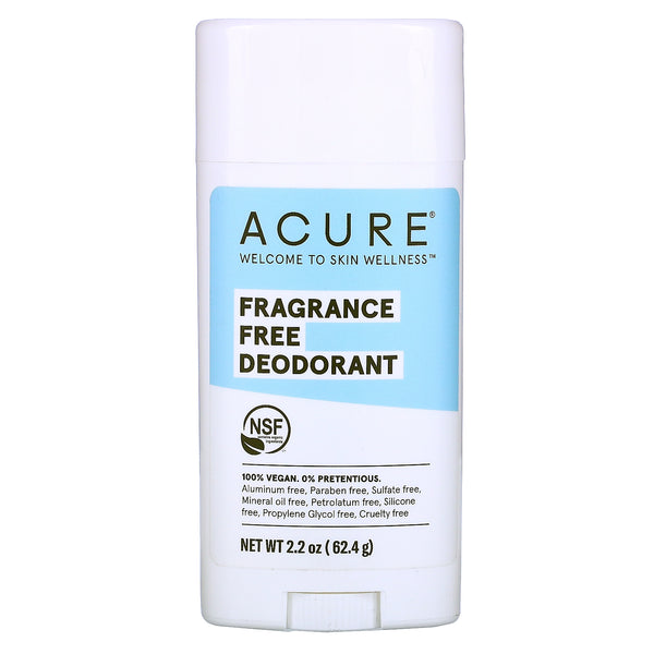 Acure, Deodorant, Fragrance Free, 2.2 oz (62.4 g) - The Supplement Shop