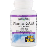 Natural Factors, Stress-Relax, Pharma GABA, 250 mg, 60 Vegetarian Capsules - The Supplement Shop