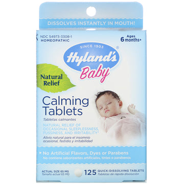 Hyland's, Baby, Calming Tablets, Ages 6 Months+,  125 Quick-Dissolving Tablets