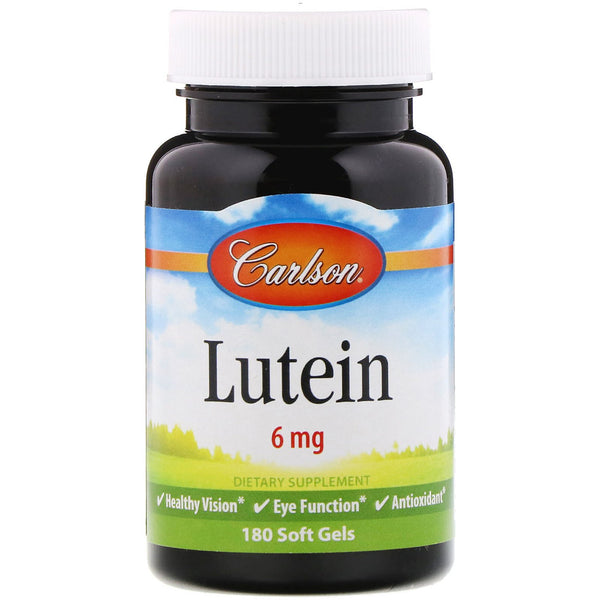 Carlson Labs, Lutein, 6 mg, 180 Soft Gels - The Supplement Shop