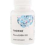 Thorne Research, PharmaGABA-100, 60 Capsules - The Supplement Shop