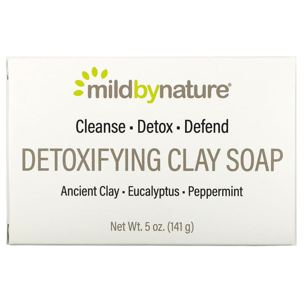Mild By Nature, Detoxifying Clay, Bar Soap, Eucalyptus & Peppermint, with Ancient Clay, 5 oz (141 g) - The Supplement Shop