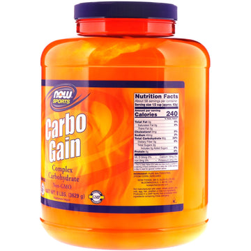 Now Foods, Sports, Carbo Gain, 8 lbs (3629 g)