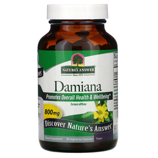 Nature's Answer, Damiana , 800 mg, 90 Vegetarian Capsules - The Supplement Shop