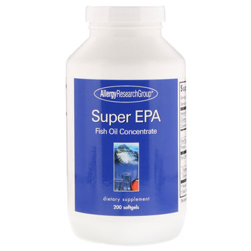 Allergy Research Group, Super EPA, Fish Oil Concentrate, 200 Softgels