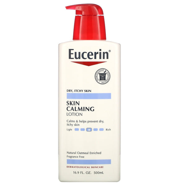 Eucerin, Skin Calming Lotion, Fragrance Free, 16.9 fl oz (500 ml) - The Supplement Shop